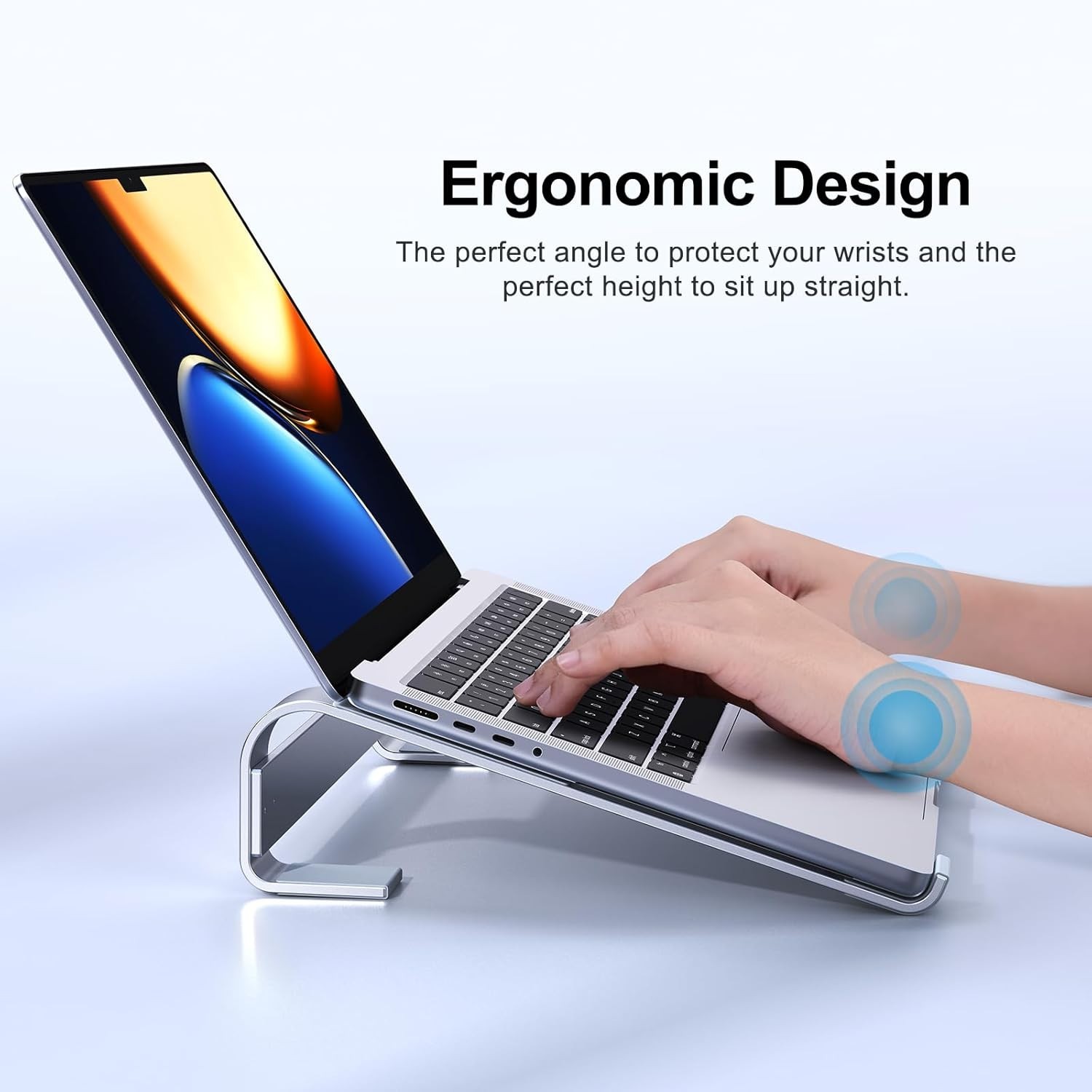 Laptop Stand for Desk, Aluminum Laptop Riser, Ergonomic Computer Stand Compat...