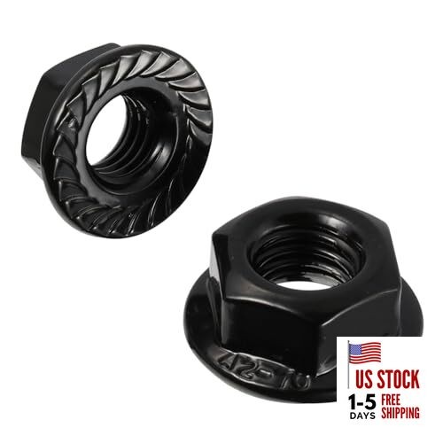Serrated Flange Hex Nuts Flanged Locknuts, 304 Stainless Steel 18-8, M3-0.5 50