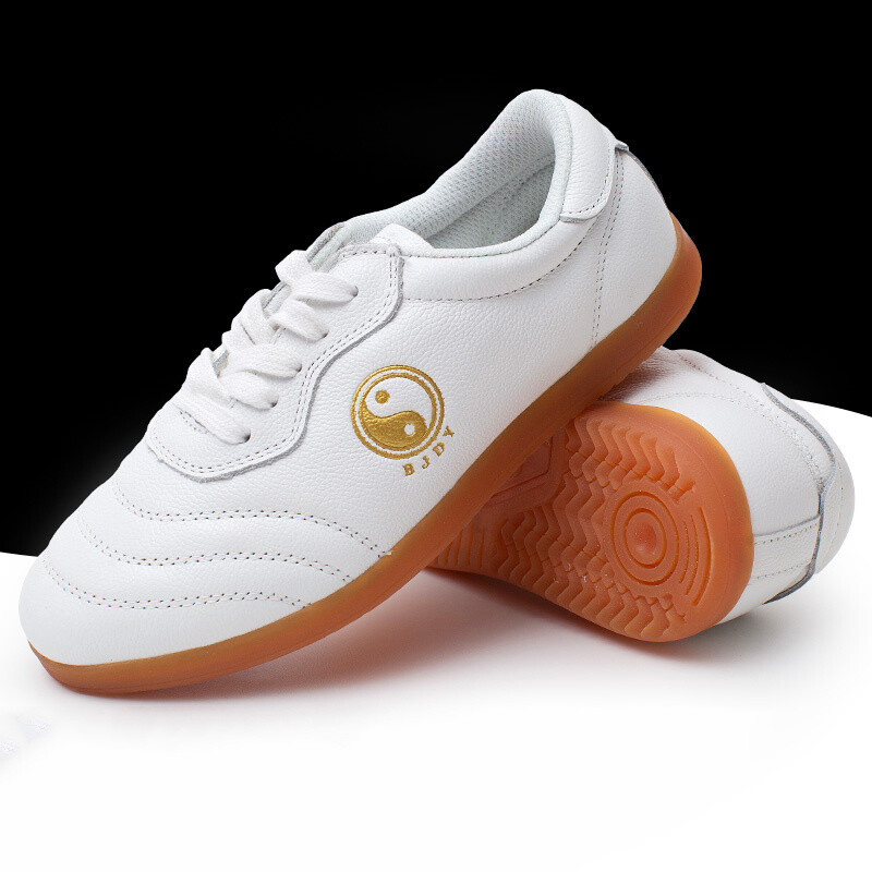 Summer Genuine Leather Kung Fu Tai Chi Shoes Martial Art Shoes Sport Sneakers