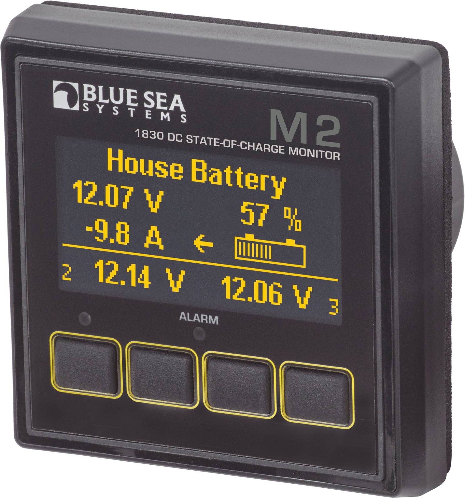 Blue Sea - 1830-BSS Monitor M2 OLED DC Multimeter w/ SOC  (1EA)