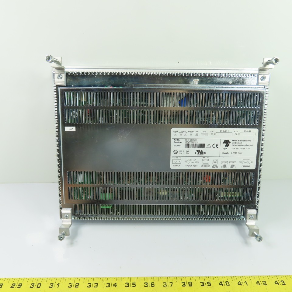 Micro Innovation XVS-440-10MPI-1-10 Touch Panel HMI Operator Interface 24VDC