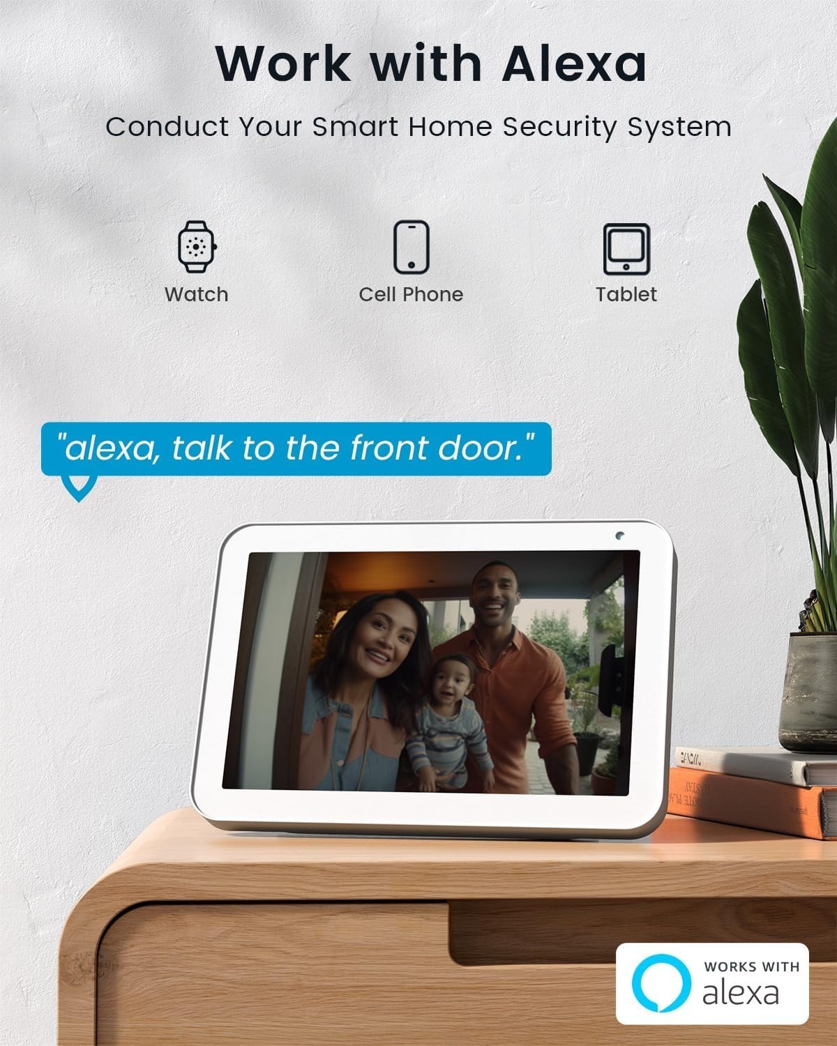 ieGeek 2K Doorbell Camera Wireless No Subscription with Adjustable Angle Mount
