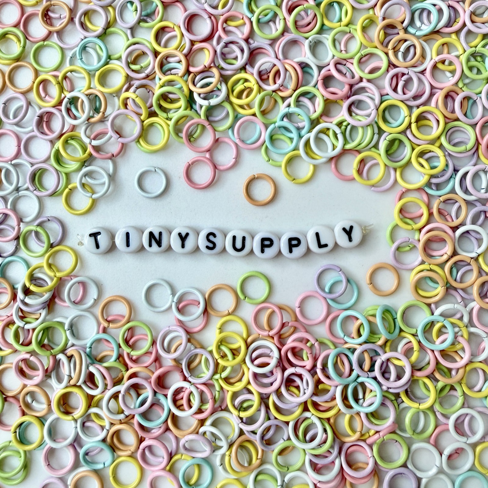 8MM Pastel Macaron or Solid Color Iron Painted Jump Rings