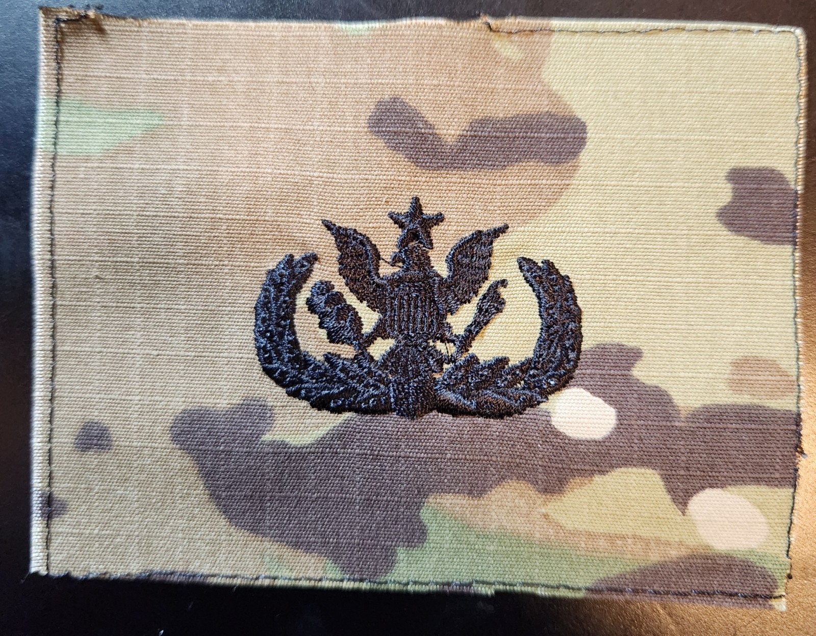 Senior MEMS Badge - OCP Sew-On - State Guard Association of the U.S. (SGAUS)