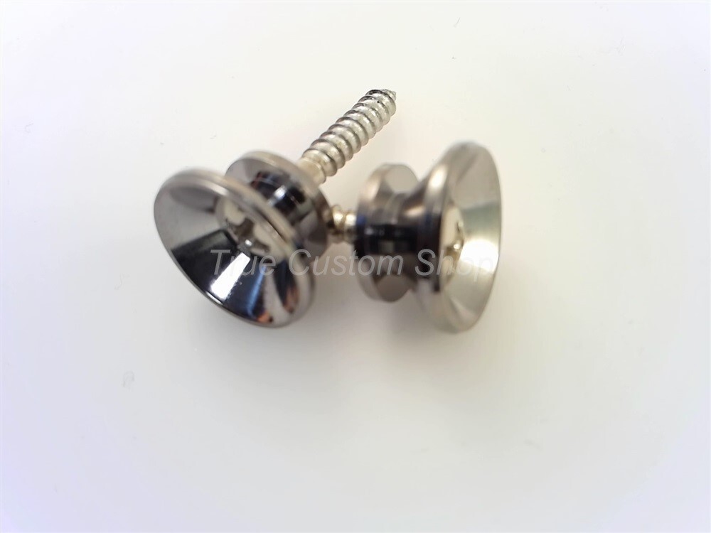 True Custom Shop® Original Vintage Chrome Strap Buttons for Fender Strat & Tele