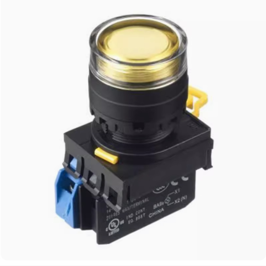 1PC NEW IDEC Self-reset button switch without light YW1L-MF2E10 red 1NO #LL