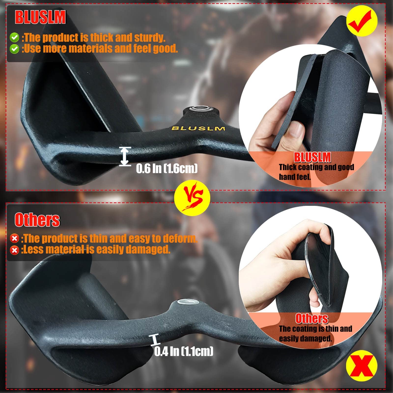 LAT Pull Down Bar, Cable Machine Attachment, T Bar, V Bar, Tricep, Back Handle
