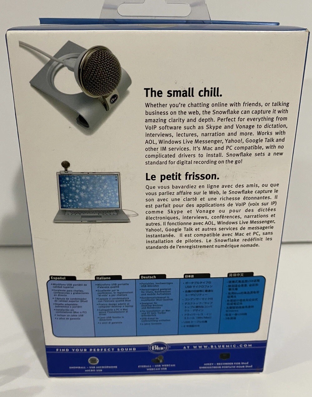 Blue Snowflake Portable USB Microphone-Tested