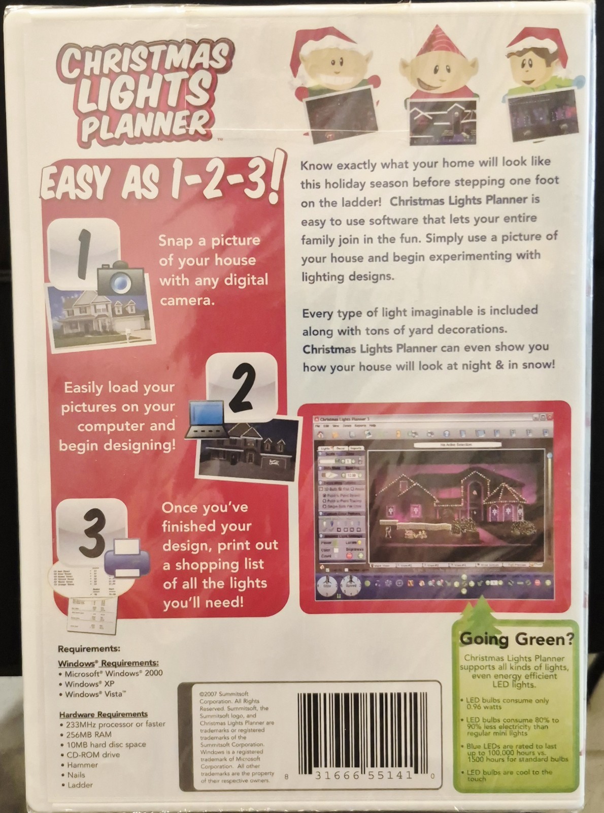 Christmas Lights Planner (CD-ROM, 2007) Design Your Holiday Lighting Display NEW