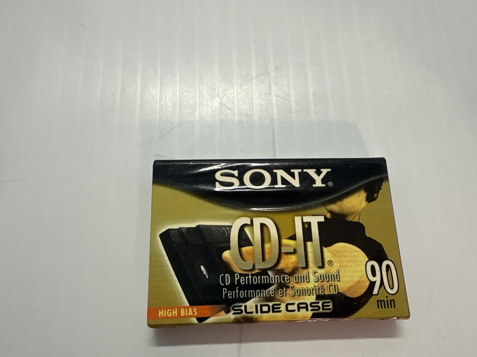Sony CD-IT High Bias 90min Slide Case Audio Cassette Black Travel Case Sealed