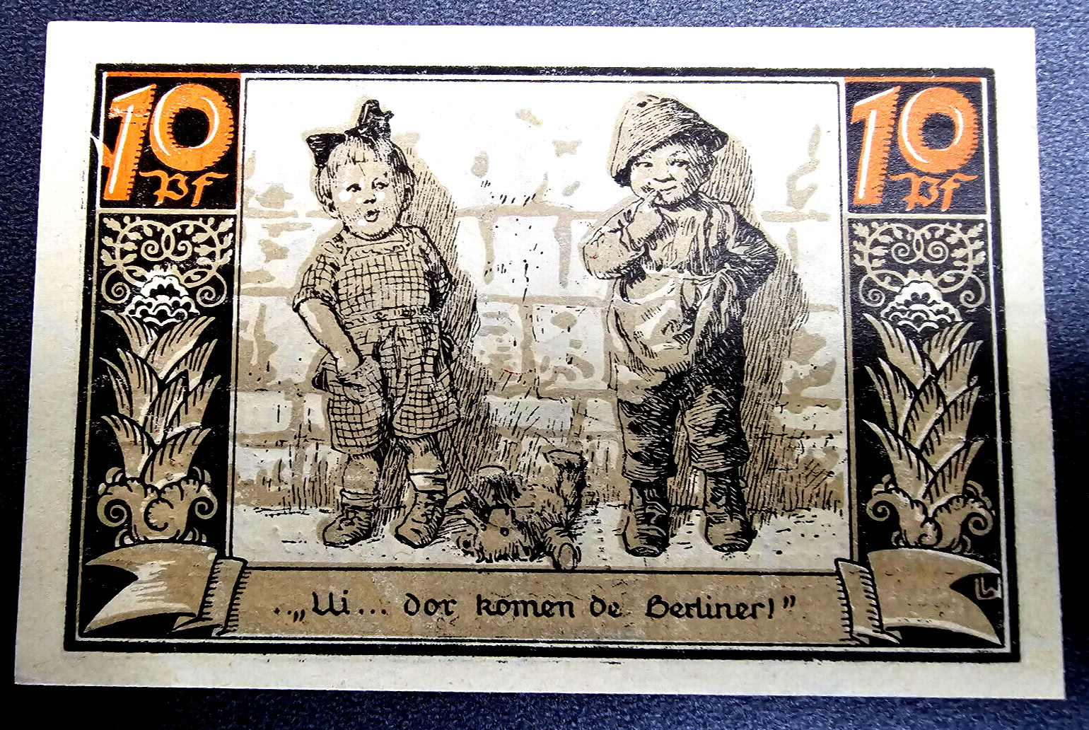 FÜRSTENBERG NOTGELD 10 PFENNIG 1921 EMERGENCY MONEY GERMANY BANKNOTE (32770)