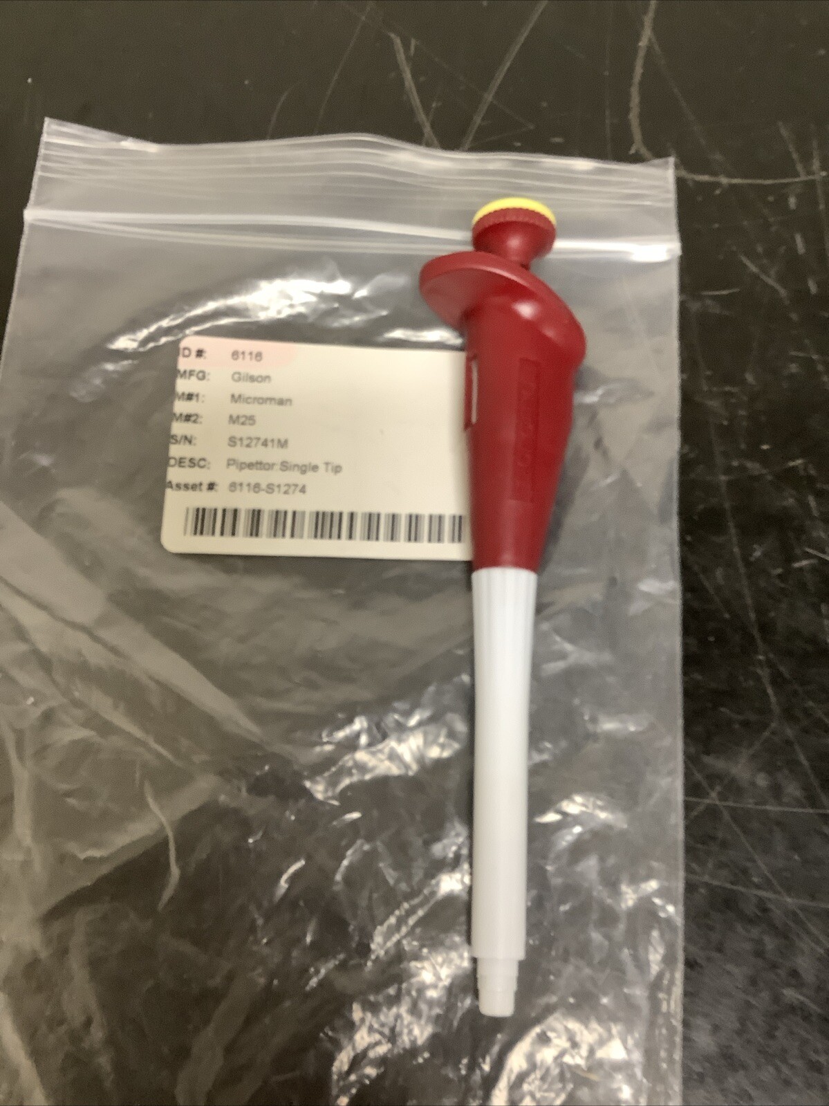 Gilson Microman M25 Single Channel Pipette 25µL