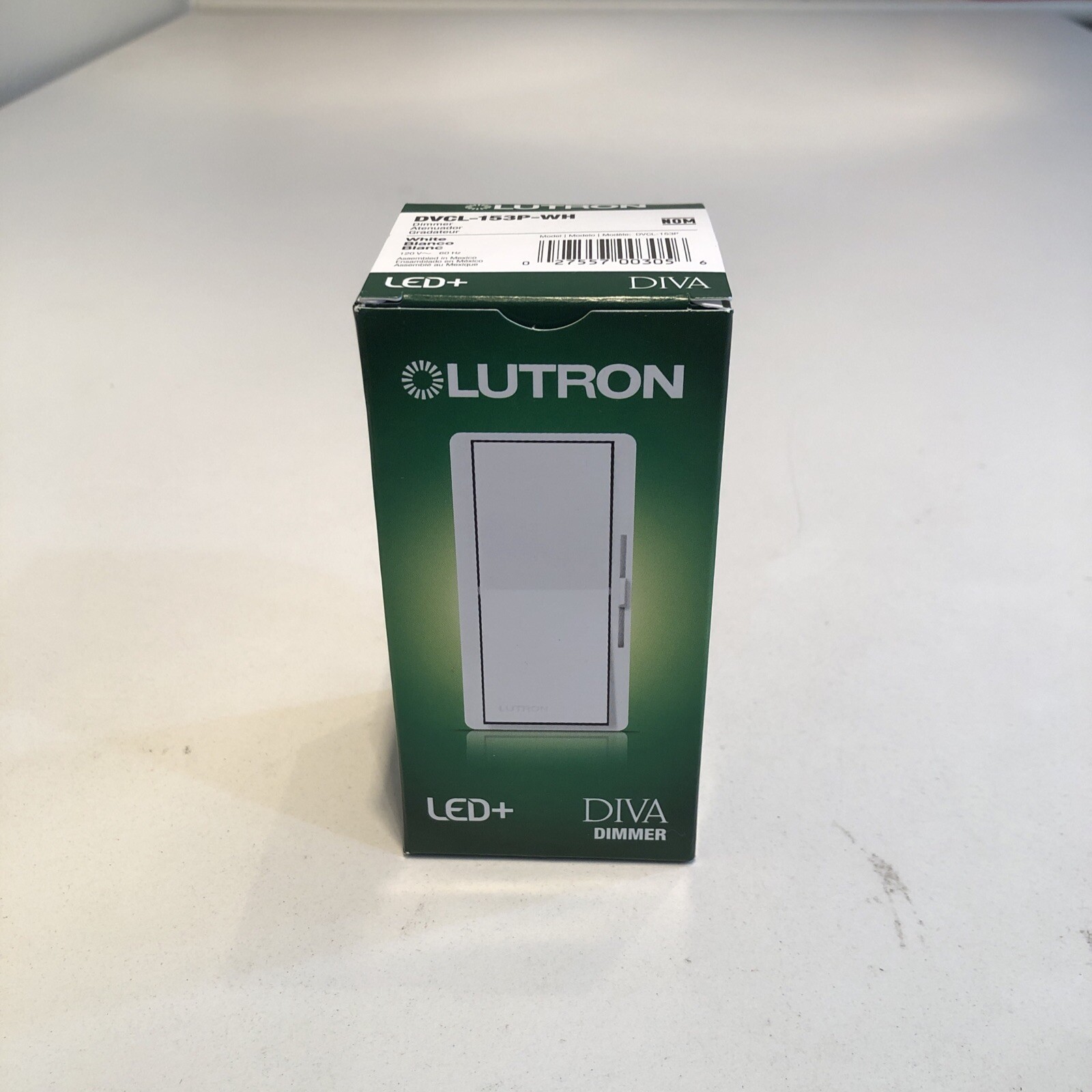 Lutron Diva LED+ Dimmer Switch DVCL-153P-WH