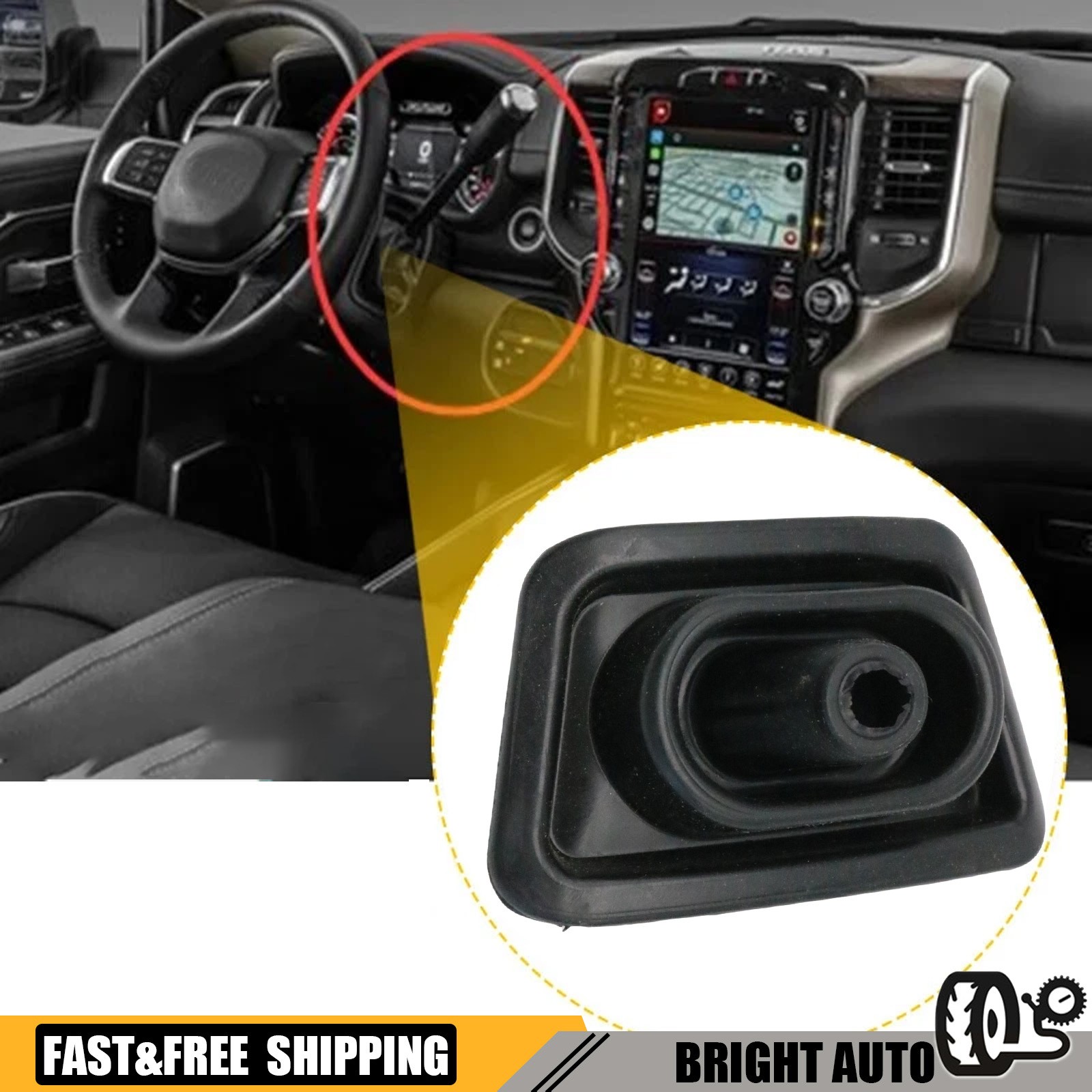 Gear Shift Lever Boot 68400287AA Fits for Dodge Ram 2011-2022 1500 2500 And 3500