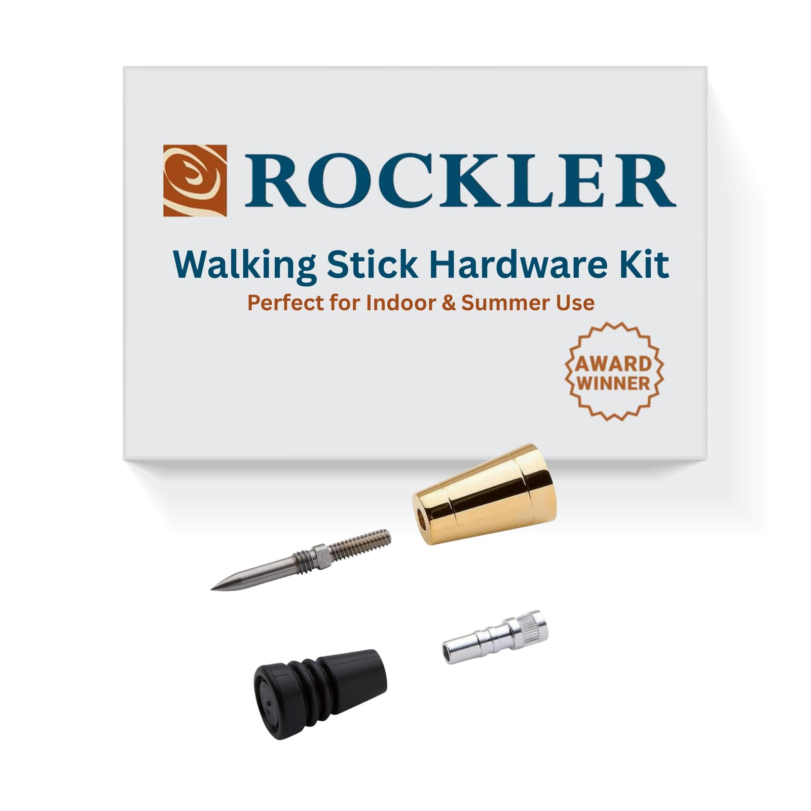 Cane/Walking Stick Hardware Kit – Hobby Tool Kit Includes Steel Spike, Ferrul...