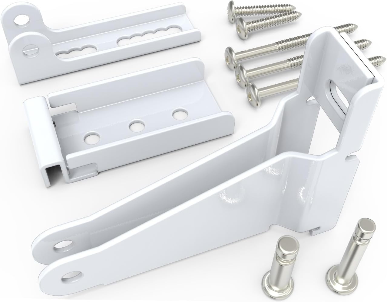 Reinforced Storm Door Closer Bracket Kit Compatible with Andersen, White