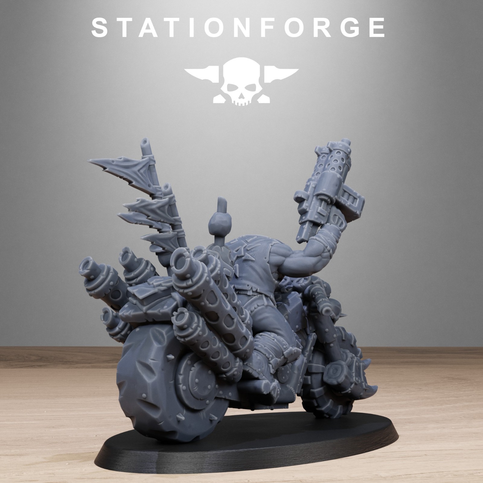 Orkaz Bikers from Station Forge 32mm scale.