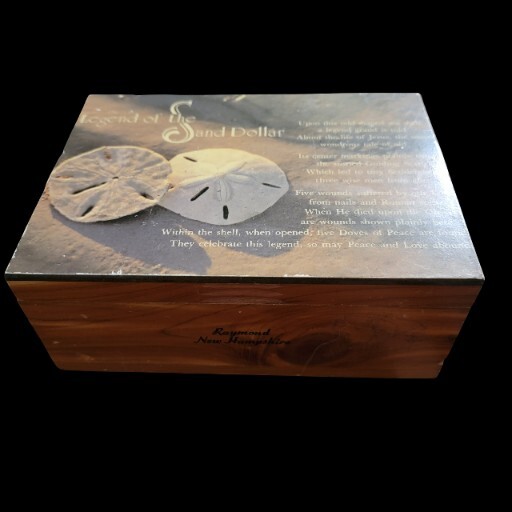 LEGANDS OF THE SAND DOLLAR WOODEN BOX 📦