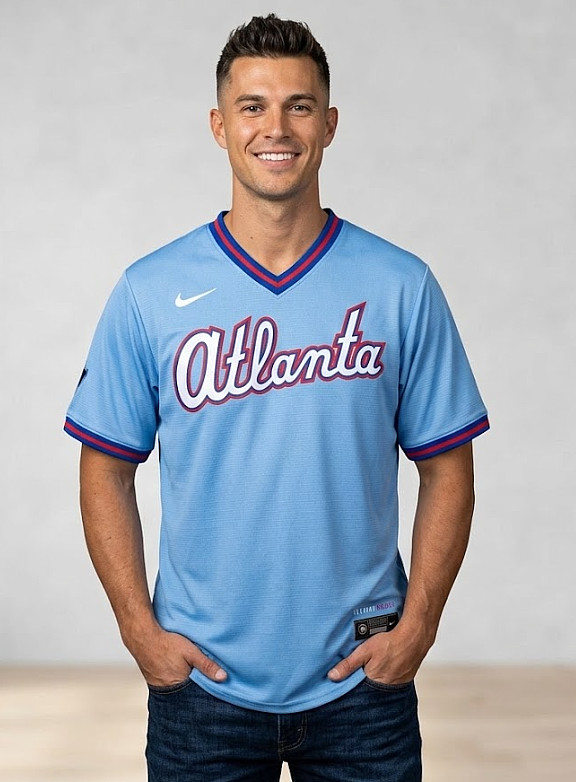 Men's Atlanta Braves Powder Blue 2026 City Connect Stadium Stitched NEW