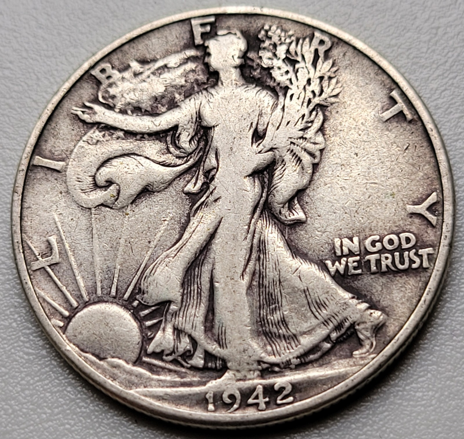 1942 50C Walking Liberty Half Dollar
