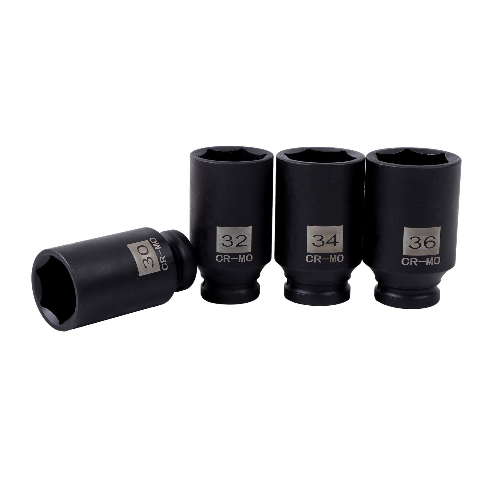 LABLT 12 point 1/2" Drive Deep Spindle Axle Nut Socket Set 30mm 32mm 34mm 36mm