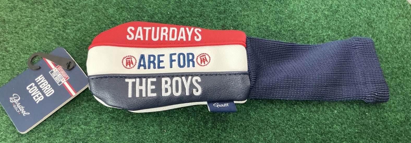 Barstool Sports Saturdays Are For The Boys Hybrid Headcover Cover Blue Red White