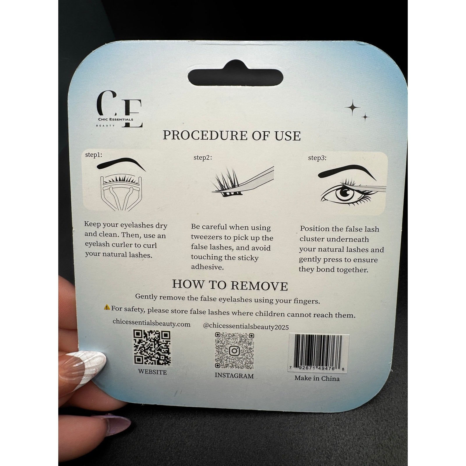 NWT Chic Essentials Friday Lush Lash Clusters