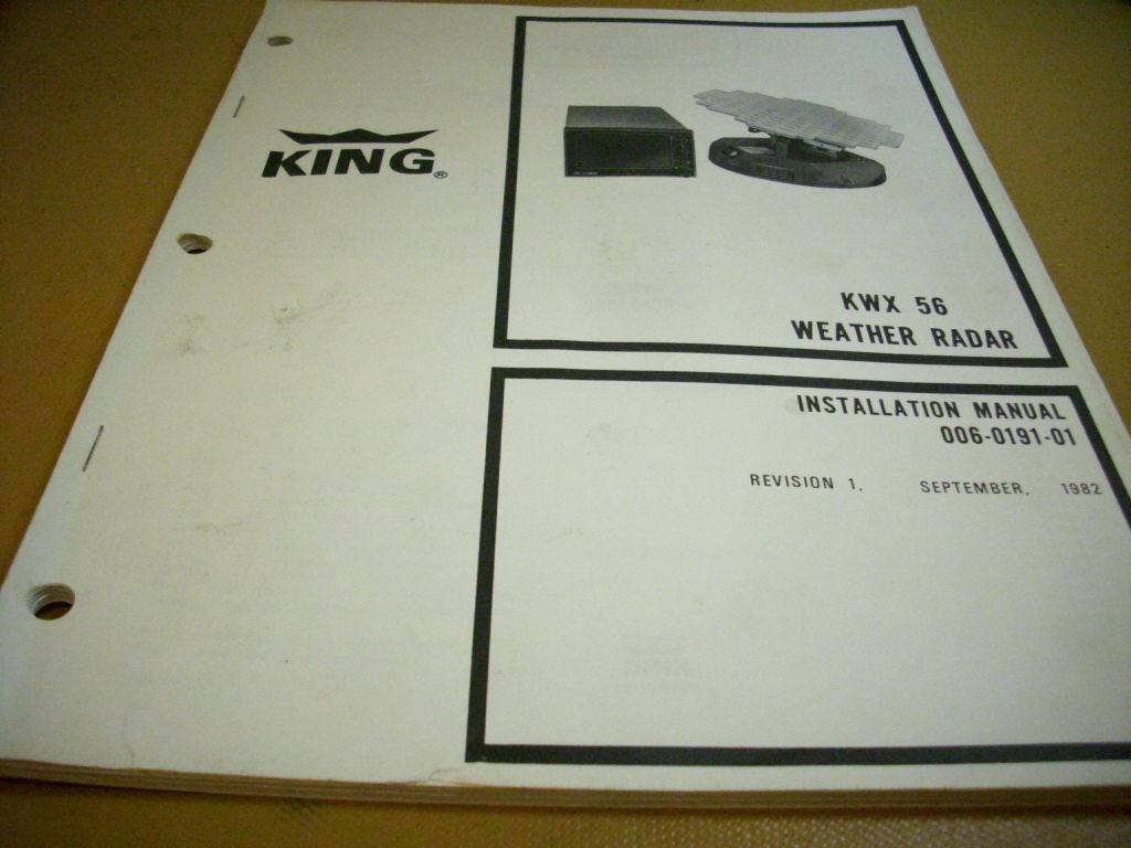 King  KWX 56 Radar System Install Manual