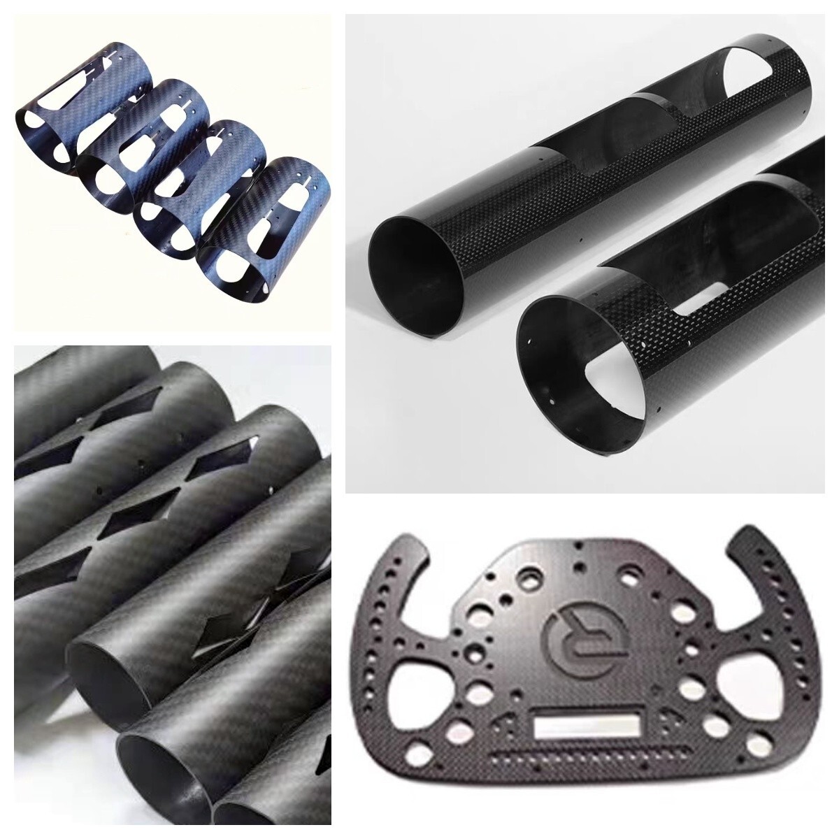 Carbon Fiber Sheet Plate Panel Custom CNC Cut Process Carve FPV Drone Arm Frame
