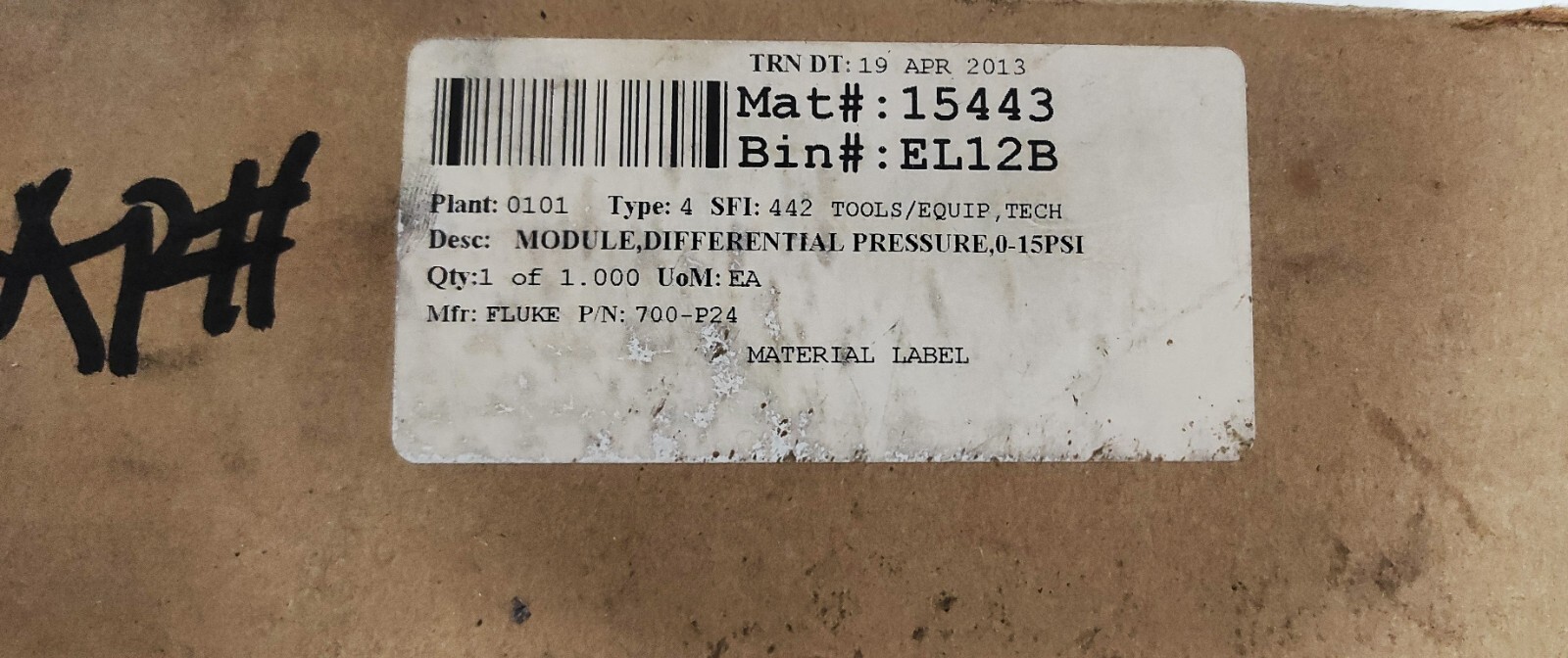 Pressure Calibrator Fluke 700PD4 / 700 PD4 Dual Pressure Module Range (±15 PSI)