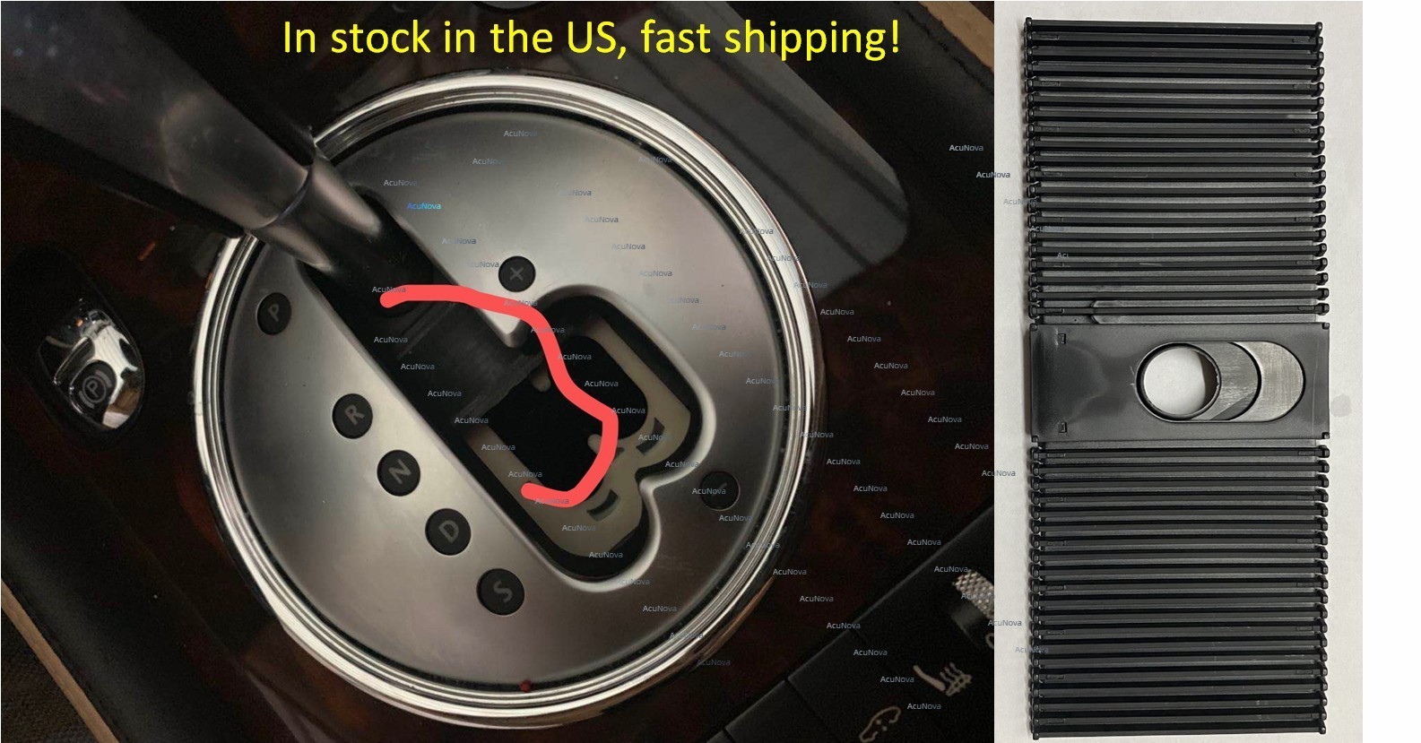 2004-2018 Gear Shift Strip Dust Cover For Bentley Continental Gt Gtc Flying Spur
