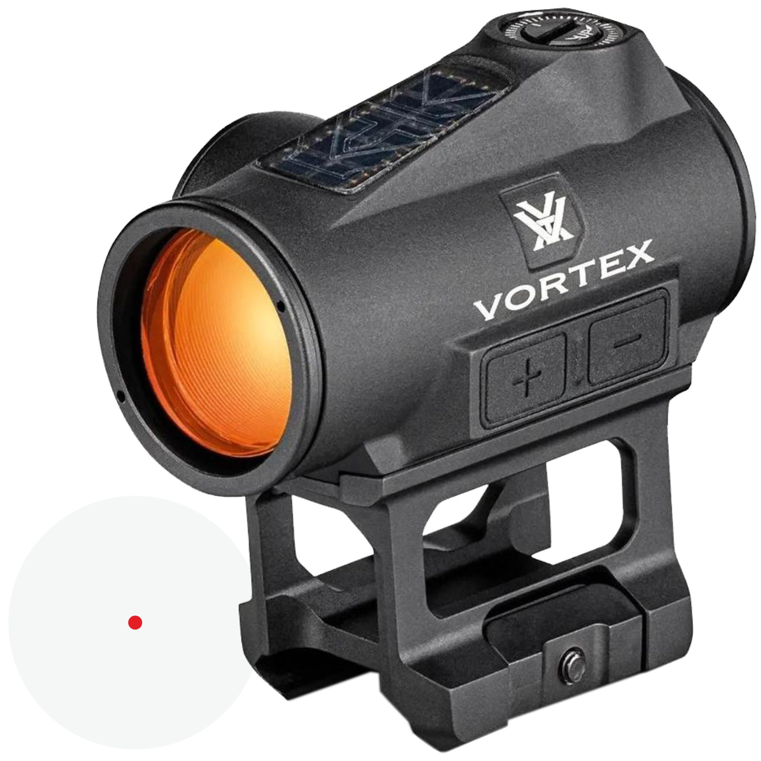 Vortex Optics Crossfire II 2 MOA Solar Red Dot Black CF2-RD2-SLR with Camo Cap