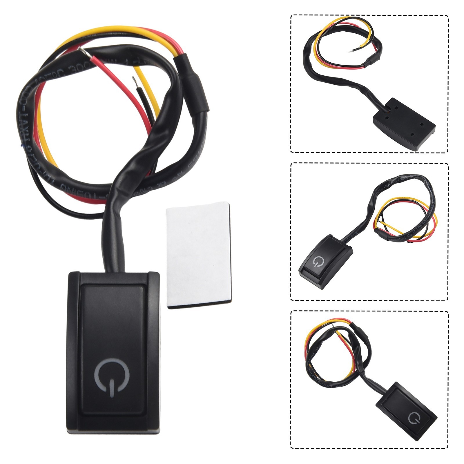 Car Kit Kit Button Switch Button Switch Plastic Double Sided Tape