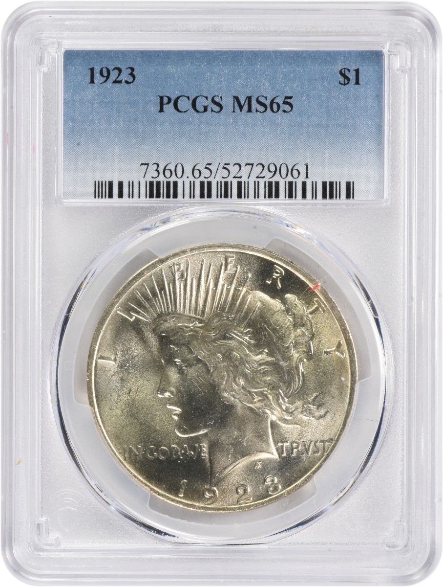 1923 Peace Silver Dollar MS65 PCGS