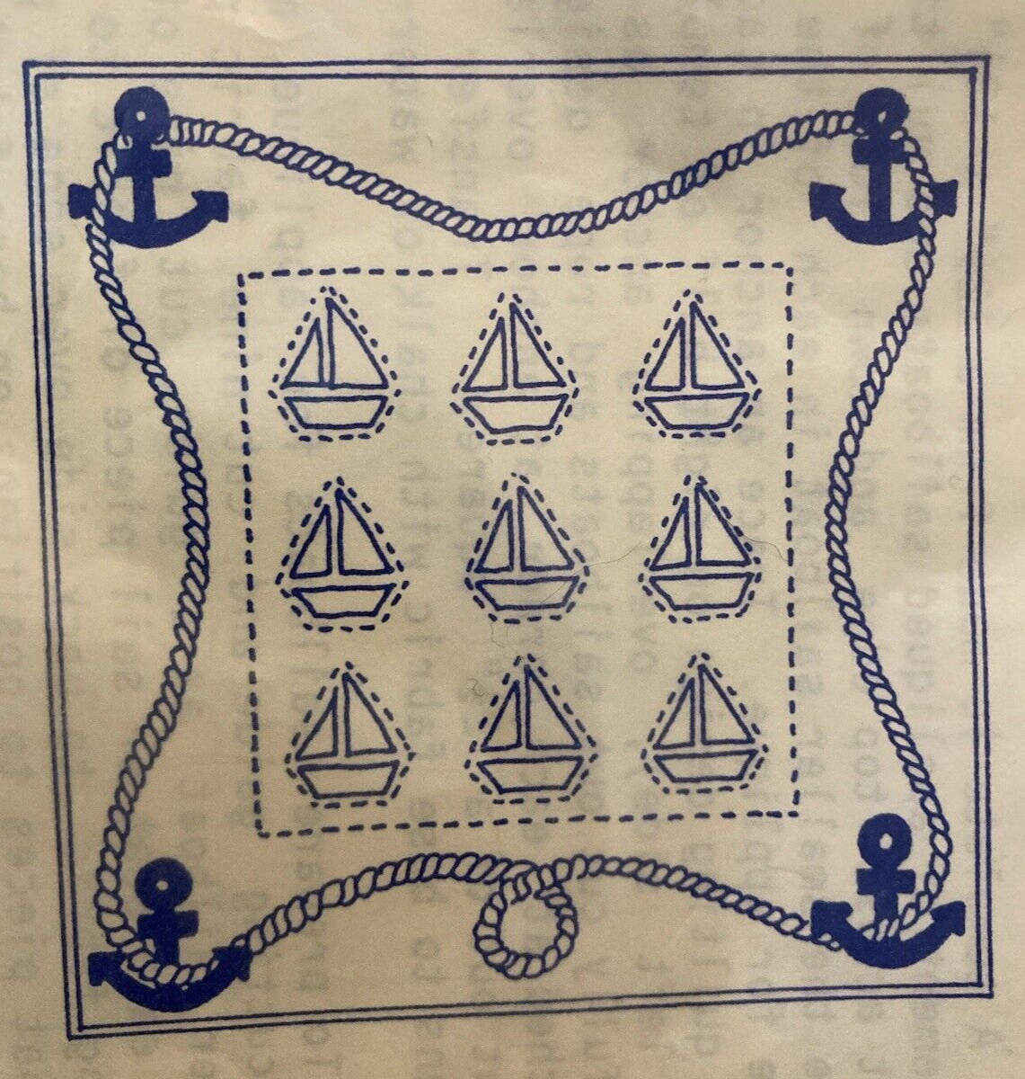 Vtg Rare TMP Designs 'Sailboats at Sea' Wall Quilt or pillow top pattern only