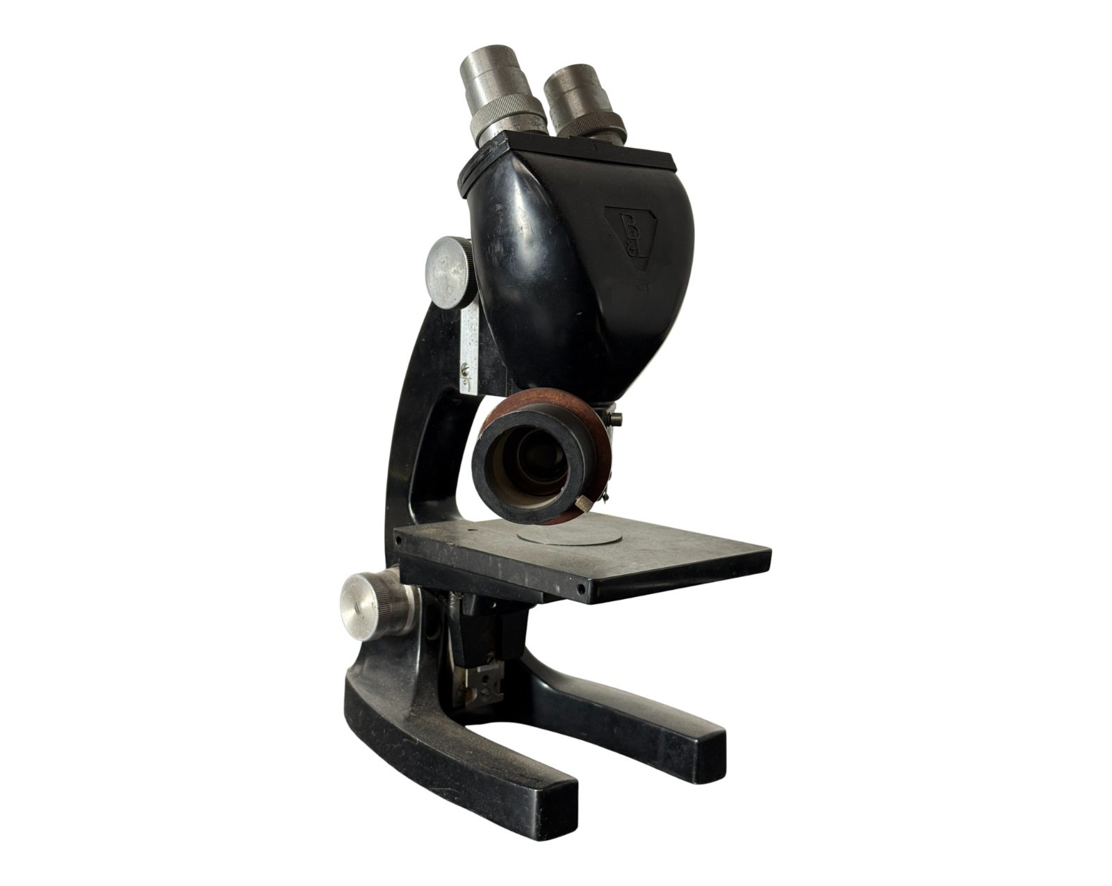 Vintage Binocular Research Microscope