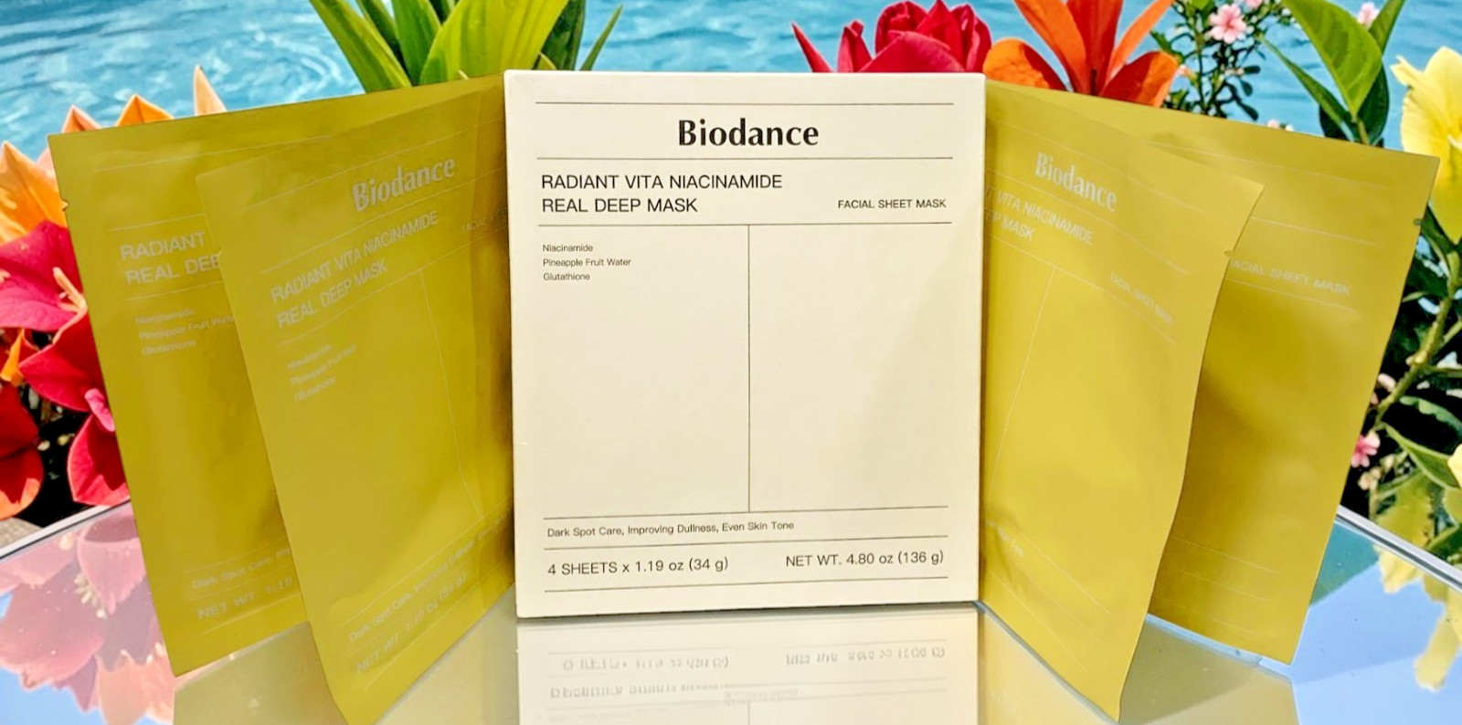 Biodance RADIANT VITA NIACINAMIDE REAL DEEP MASK PACK 34g x 4ea - DARK SPOT CARE