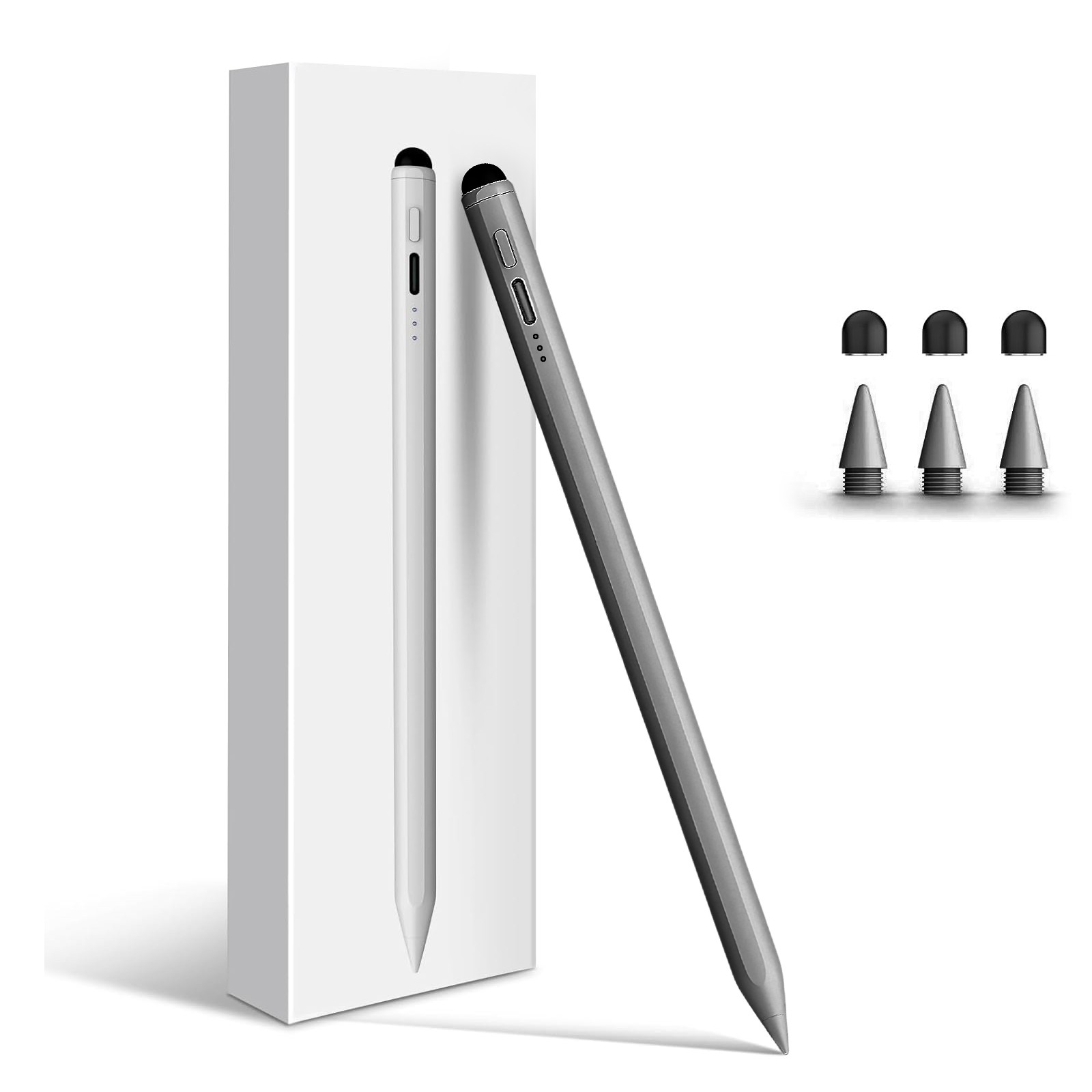 Dual-Tip Stylus Pen for iPad 2018-2025, iPad Pencil for iPad 11/10/9/8/7/6th Gen