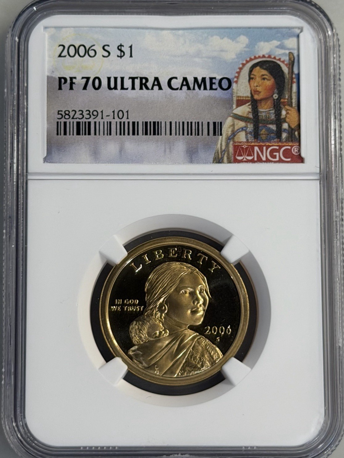 2006-S Sacagawea Dollar PF 70 Ultra Cameo NGC