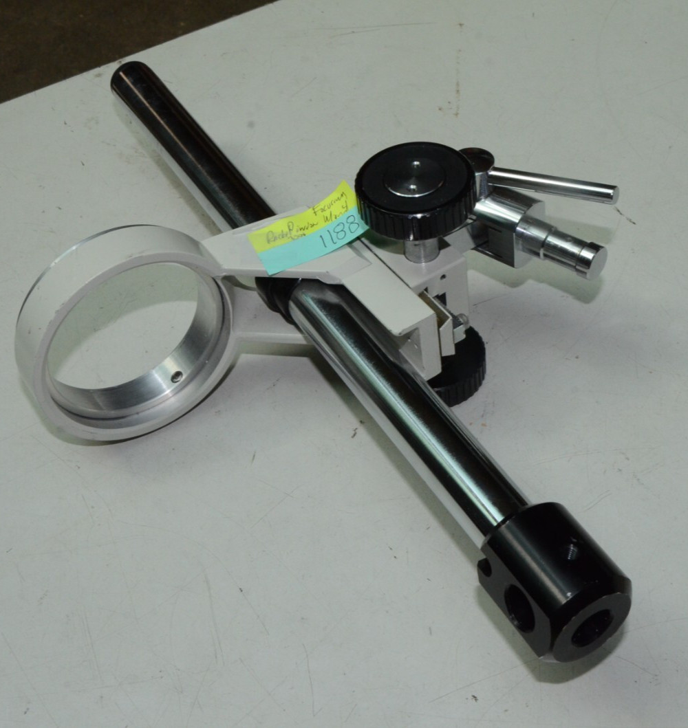 Microscope Rack & Pinion Focusing Mount & 1" Diameter 15.5" Post
