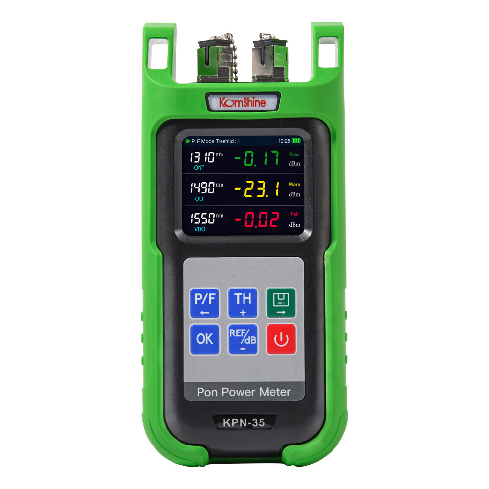 Heavy Duty Komshine PON Power Meter 1310/1490/1550nm SC/PC Fiber Optic Tester