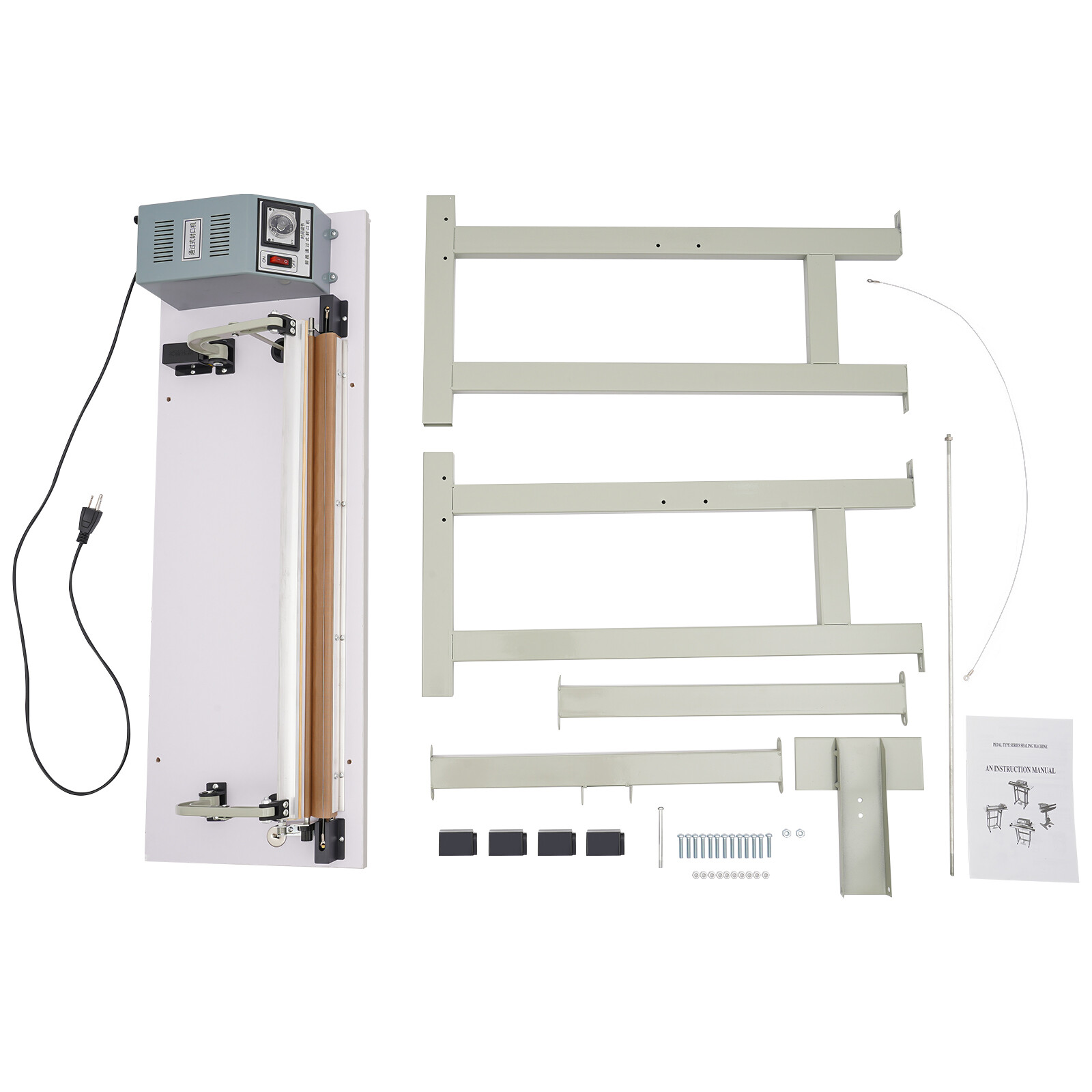 22.83" Foot Pedal Impulse Sealer heat sealing machine,Plastic Bag sealer AC220V