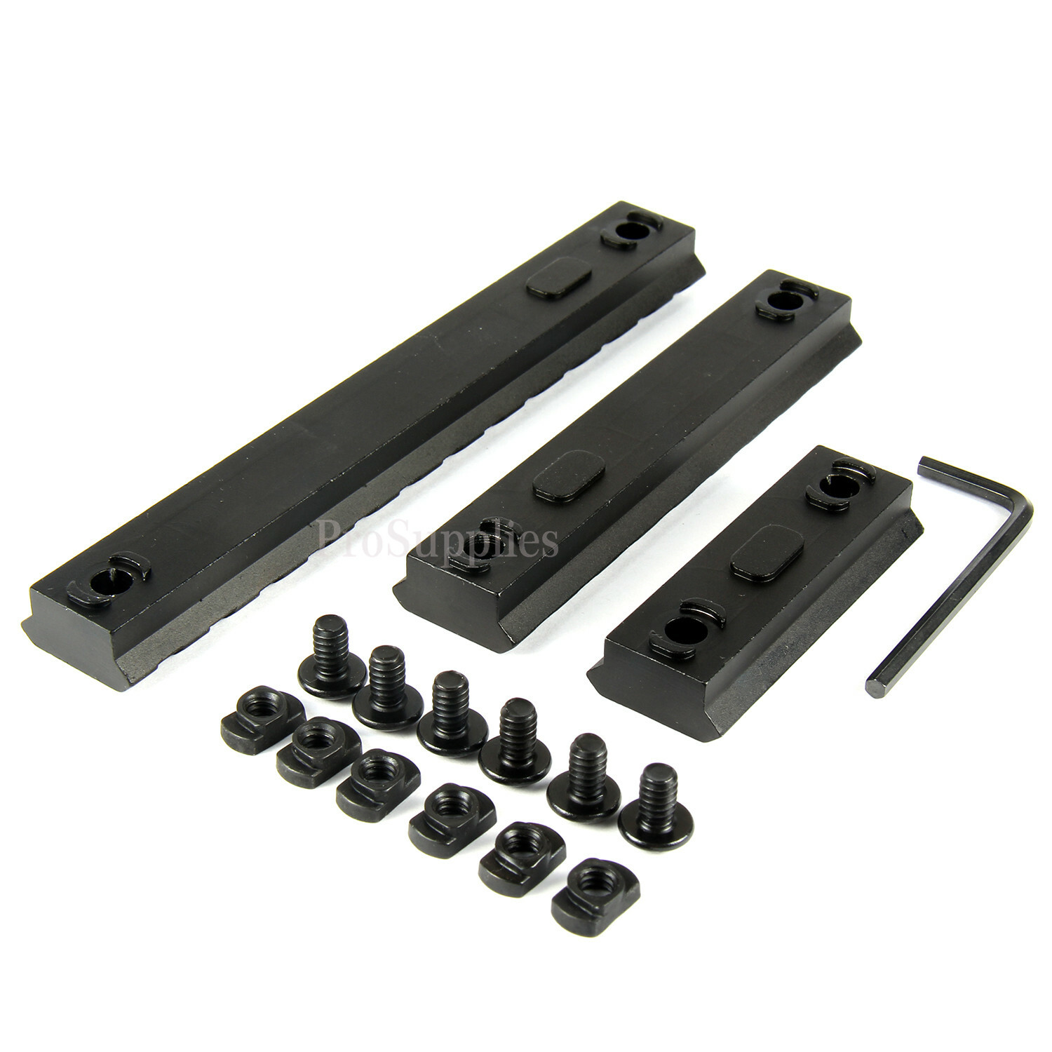 M-Lok Aluminum Rail 5 9 13 Slot Picatinny Weaver for MLOK - 3 PACK