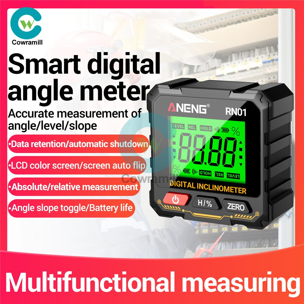 ANENG Magnetic Digital Level Box LCD Angle Finder Protractor Inclinometer Gauge