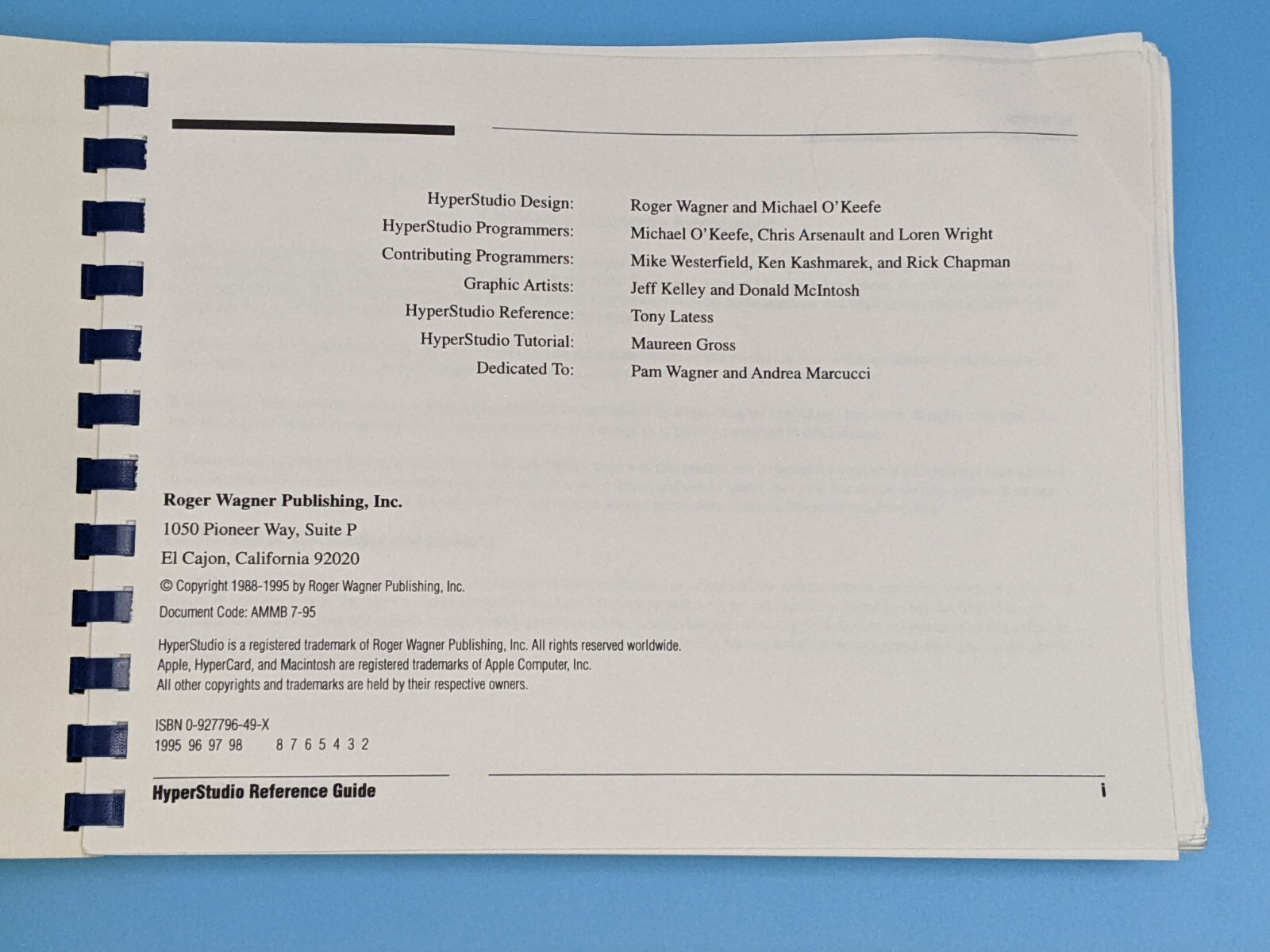 HyperStudio Rager Wagner Guides Reference Tutorials + 3.5” Preview Disk Mac 1992