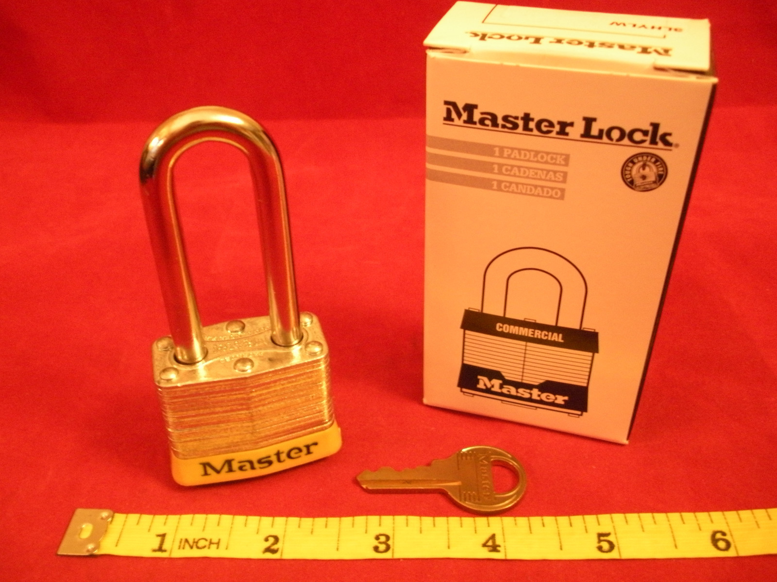 Master Lock 3LHYLW Safety Padlock 2" Clearance Keyed Different Steel Yellow 3LH