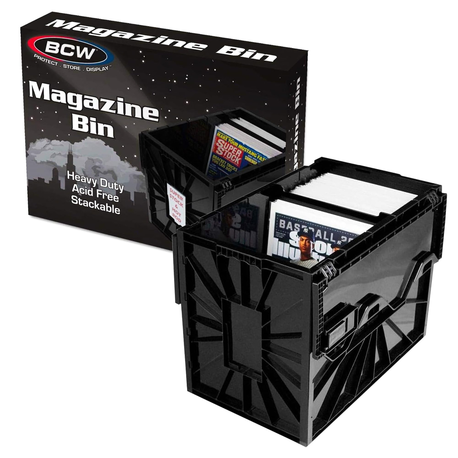 Magazine Document & Comic Book Storage Bins | Durable Magazine Bin | Magazine...