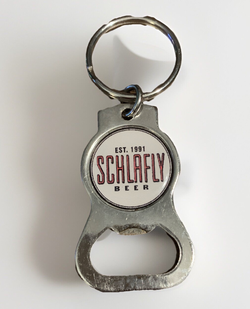 Schlafly The Saint Louis Brewery Metal Keychain Bottle Opener Portable Beer/Soda