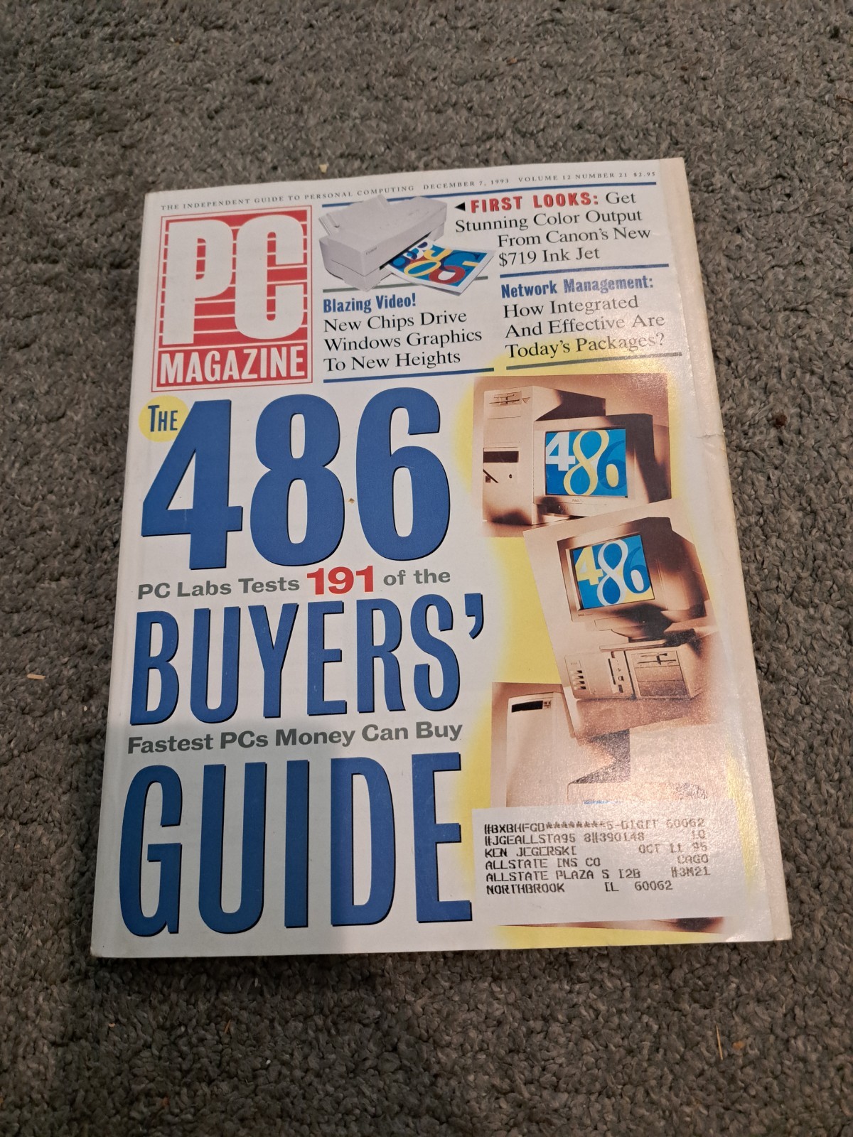 December 7 1993 PC Magazine Buyer's Guide Vintage Computers