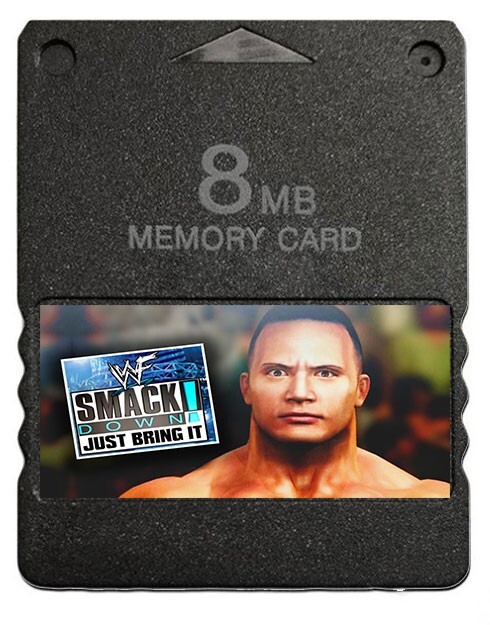 WWE Smackdown! Just Bring It PlayStation 2 PS2 Memory Card 12 CAWs Unlocked Save